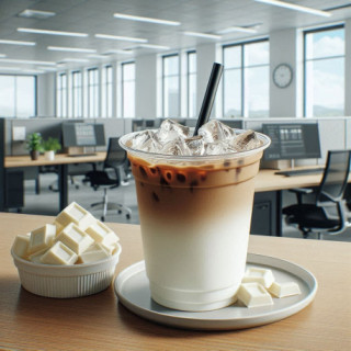 Latte Mocha Blanco Helado