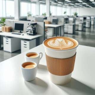 Flat white 12 Oz