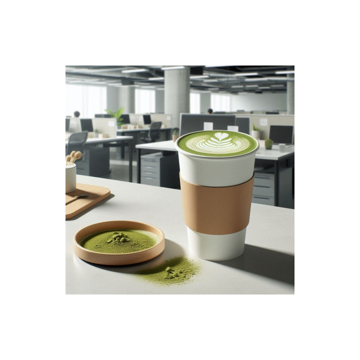 Matcha Latte Caliente 16 Oz